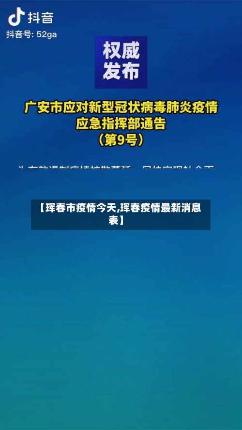 【珲春市疫情今天,珲春疫情最新消息表】-第1张图片