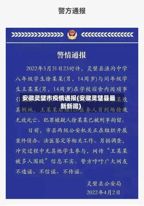 安徽灵璧市疫情通报(安徽灵璧县最新新闻)-第2张图片