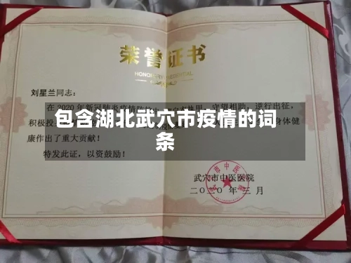 包含湖北武穴市疫情的词条-第1张图片