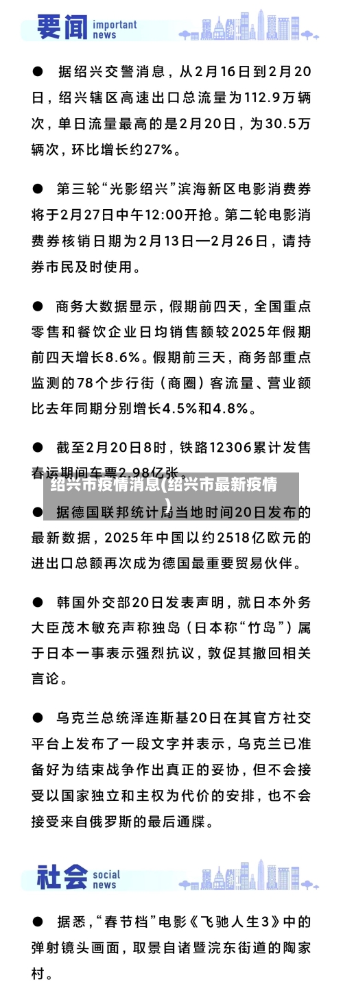 绍兴市疫情消息(绍兴市最新疫情)-第1张图片