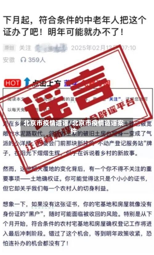 北京市疫情造谣/北京市疫情造谣案件-第1张图片